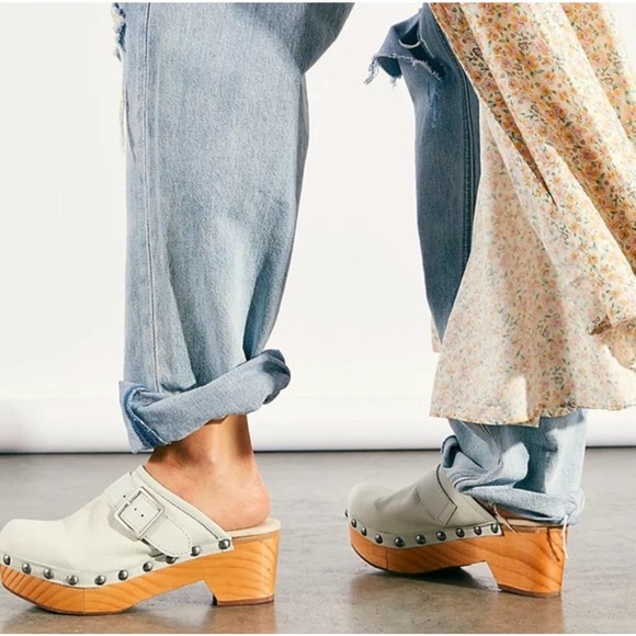 Free People Culver City Clog Cloud White Size 6 - Picture 13 of 13